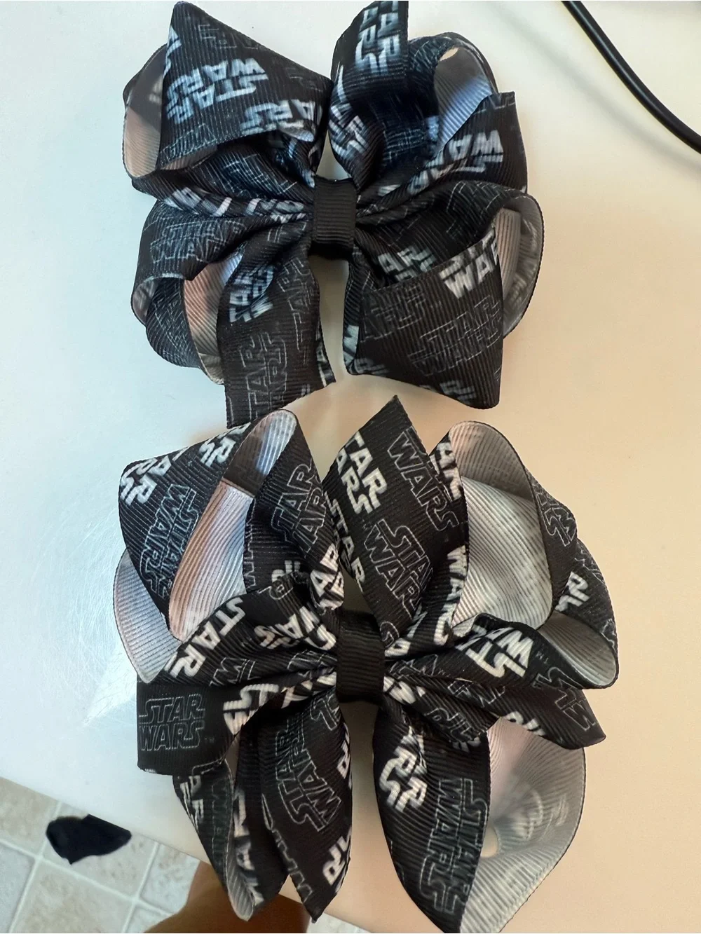 Star Wars Black Kids Hair Bows - Pack of 2